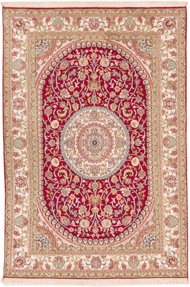 Indo rug Kashmir Silk 184x123 184x123, Persian Rug Knotted by hand