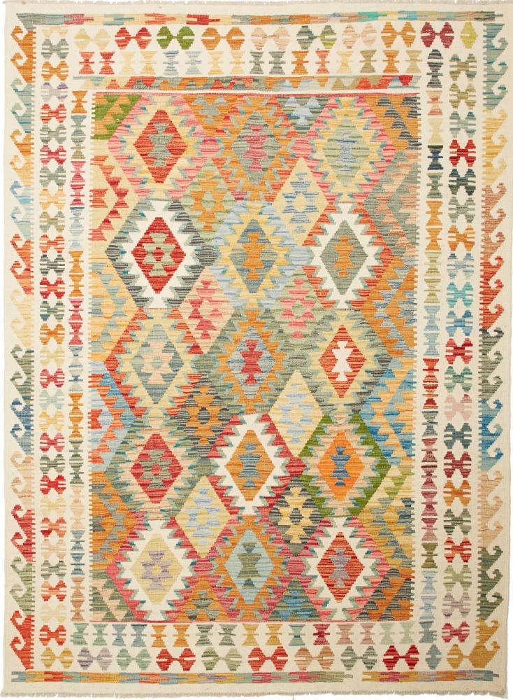 Tapis afghan Kilim  Afghan 244x179 244x179, Tapis persan Tissé à la main