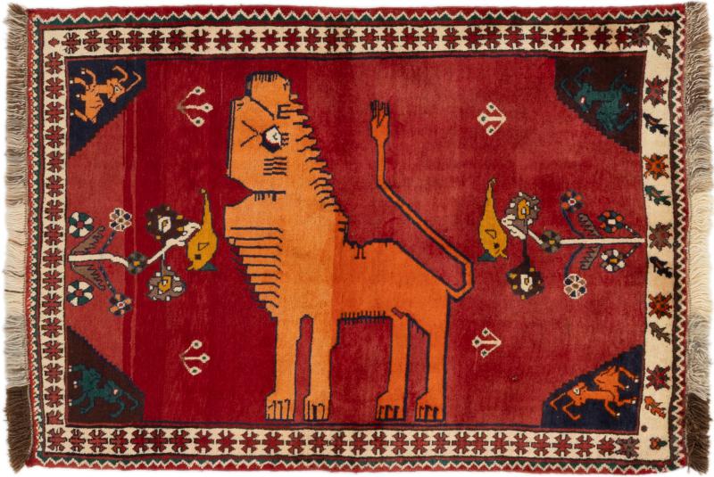 Covor persan Persia Gabbeh 151x104 151x104, Covor persan Lucrate de mână