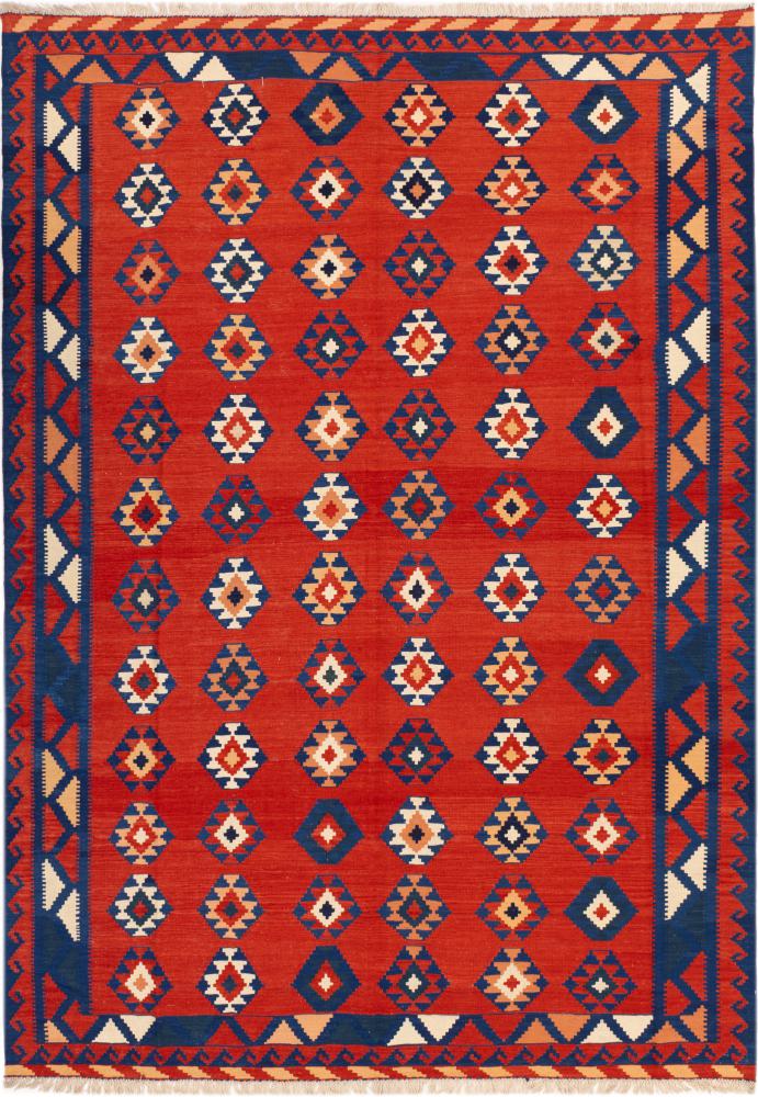 Alfombra persa Kilim Fars Ghashghai 355x254 355x254, Alfombra persa Tejido a mano