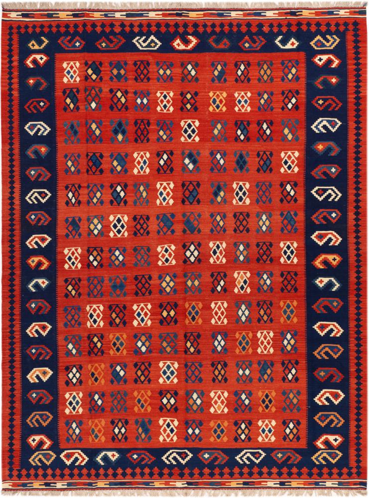 Alfombra persa Kilim Fars Ghashghai 336x258 336x258, Alfombra persa Tejido a mano