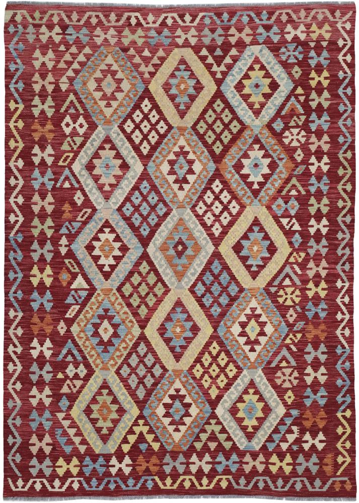 Αφγανικό χαλί Κιλίμ Afghan 242x176 242x176, Περσικό χαλί Χειροποίητο υφαντό