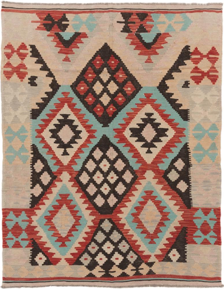 Tapete afegão Kilim Afegão 202x155 202x155, Tapete persa Tecido à mão