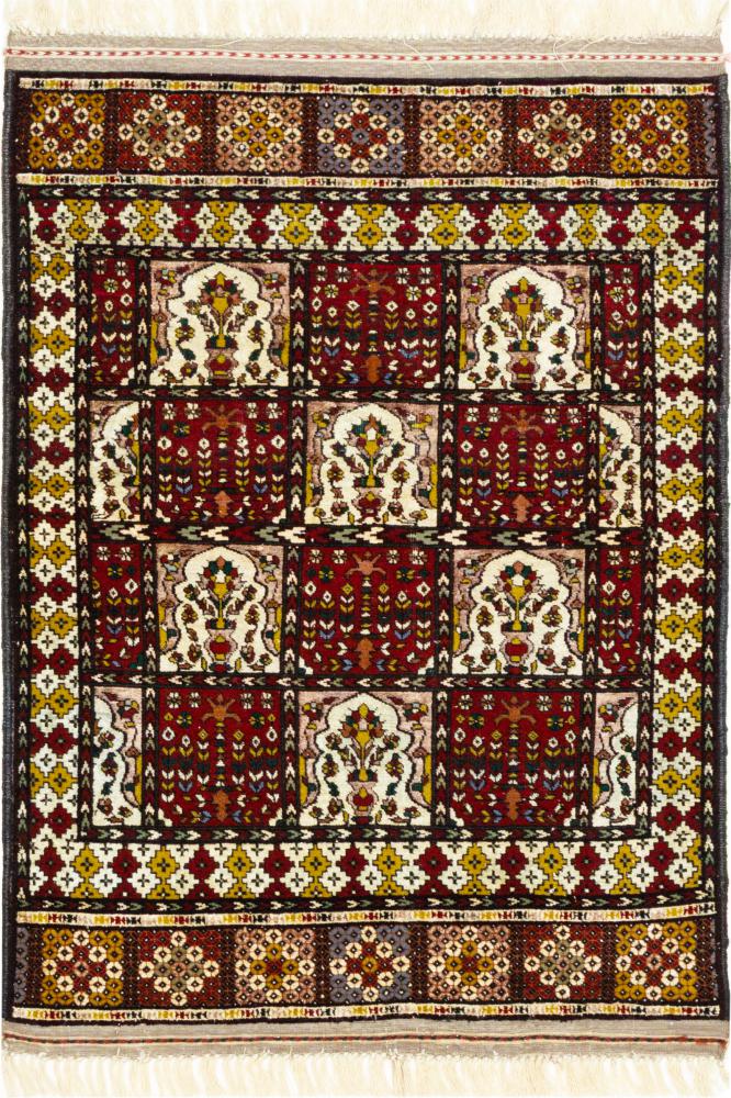 Afghansk tæppe Afghan Mauri Silke 101x74 101x74, Persisk tæppe Knyttet i hånden