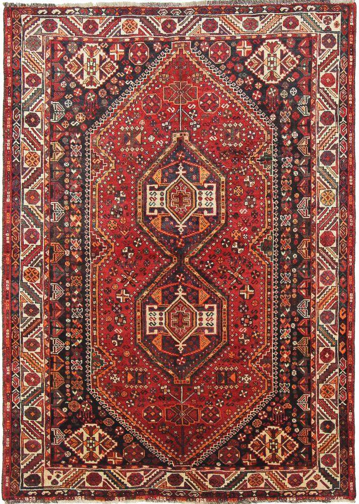 Tapete persa Ghashghai 224x162 224x162, Tapete persa Atado à mão