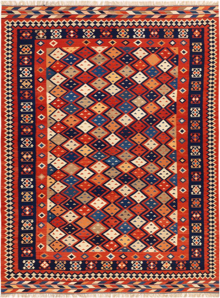 Persisk matta Kilim Fars Ghashghai 396x301 396x301, Persisk matta handvävd 