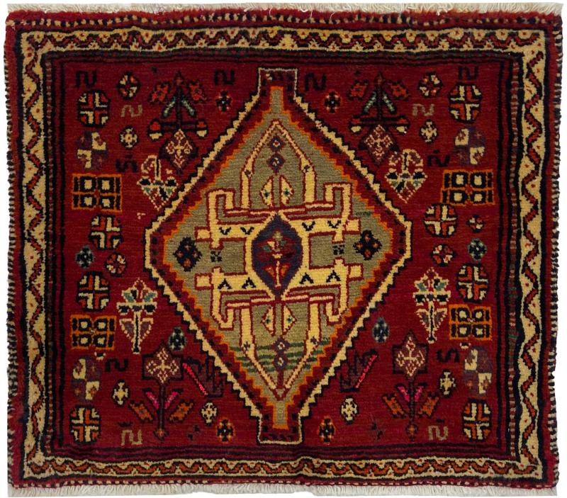 Alfombra persa Ghashghai 51x63 51x63, Alfombra persa Anudado a mano
