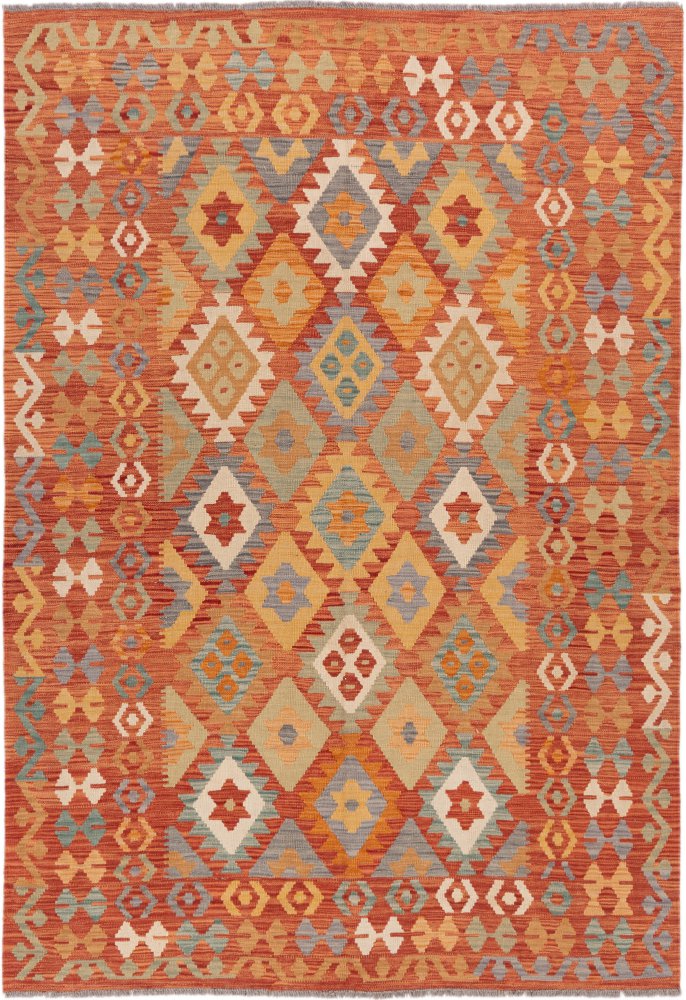 Afghan rug Kilim Afghan 8'1"x5'8" 8'1"x5'8", Persian rug Handwoven