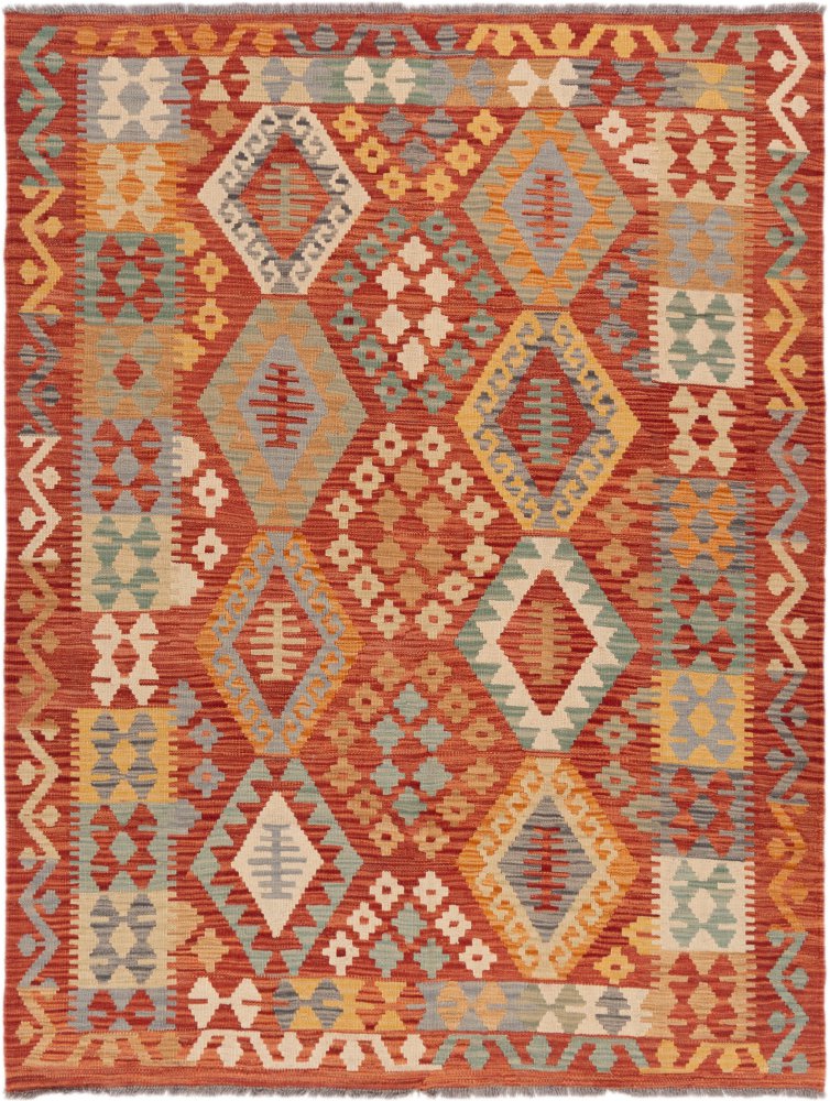 Afgán szőnyeg Kilim Afgán 199x154 199x154, Perzsa szőnyeg Kézzel szőtt