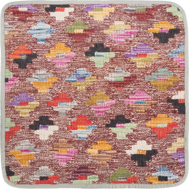 Afghanska mattan Kilim Afghan Kuddfodral 45x45 45x45, Persisk matta Knuten för hand