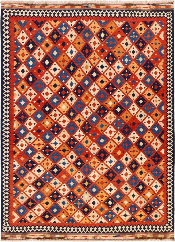Alfombra persa Kilim Fars Ghashghai 342x251 342x251, Alfombra persa Tejido a mano