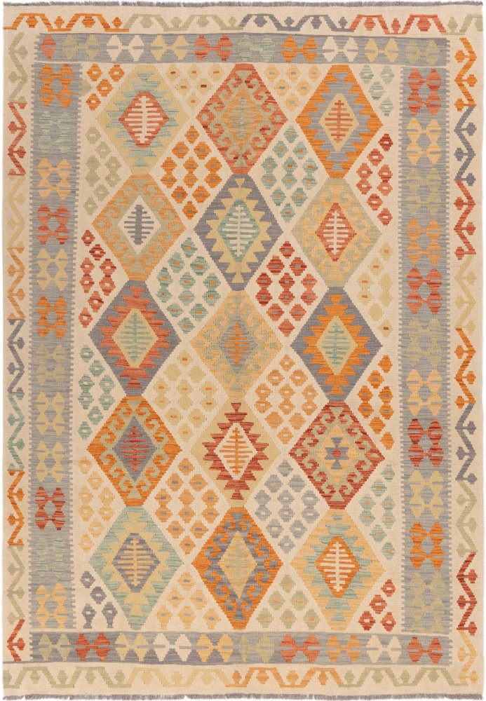 Afgański dywan Kilim Afghan 246x174 246x174, Dywan perski Ręcznie tkany