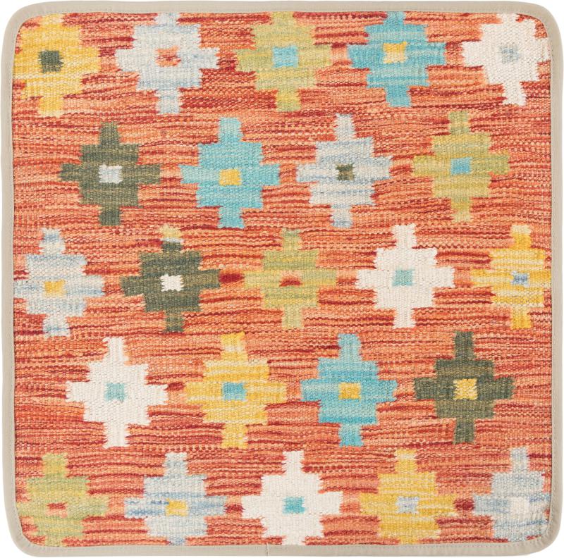 Afghan rug Kilim Afghan Cushion Cover 50x50 50x50, Persian Rug Knotted by hand