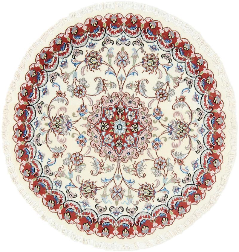 Persian Rug Tabriz 40Raj 100x100 100x100, Persian Rug Knotted by hand