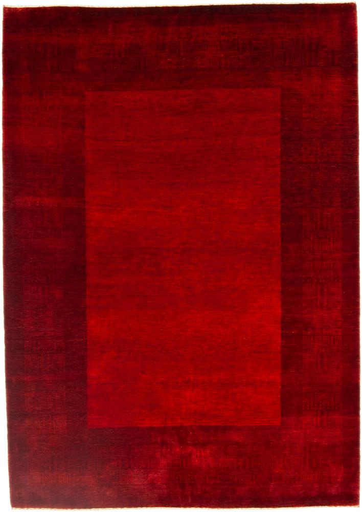 Indo rug Gabbeh Loribaft 7'11"x5'7" 7'11"x5'7", Persian Rug Knotted by hand