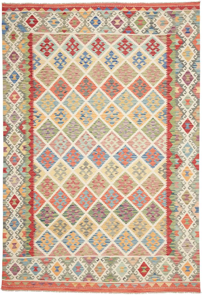 Afghanska mattan Kilim Afghan 297x205 297x205, Persisk matta handvävd 