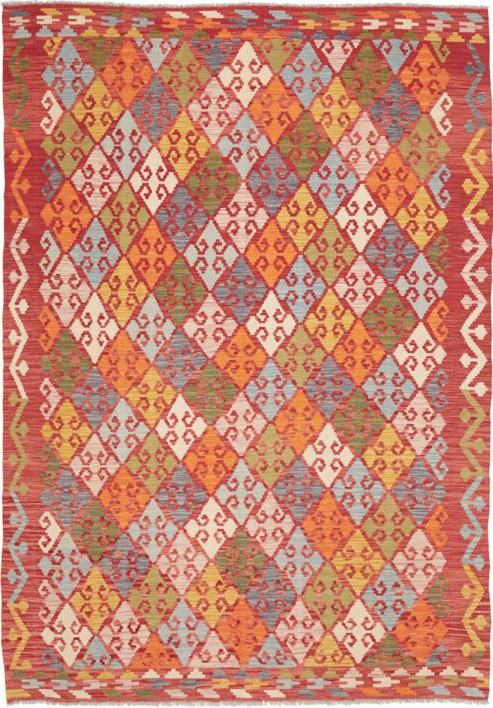 Afghansk teppe Kelim Afghan 251x175 251x175, Persisk teppe Håndvevd