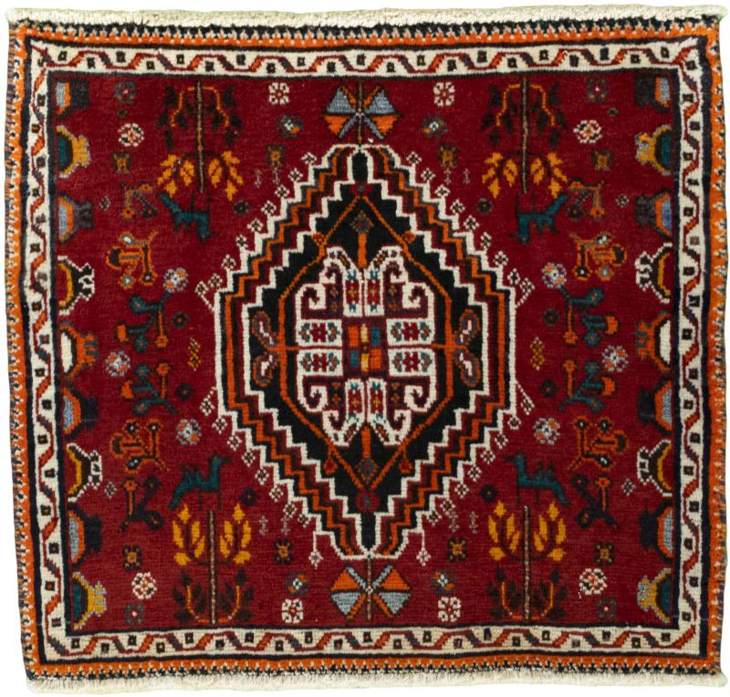 Persian Rug Shiraz 56x64 56x64, Persian Rug Knotted by hand