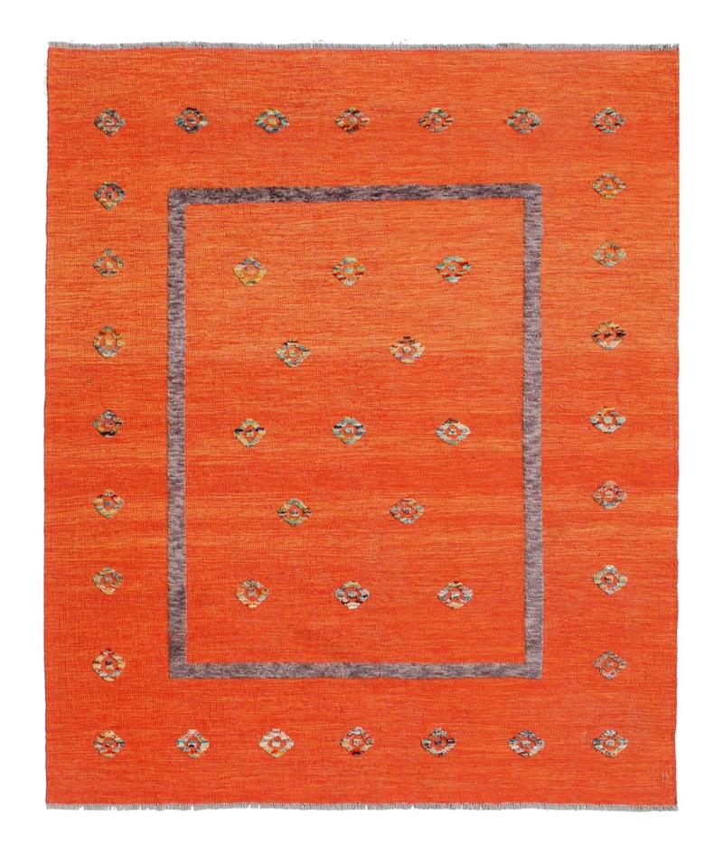 Alfombra afgana Kilim Afghan Nimbaft Edition 199x163 199x163, Alfombra persa Tejido a mano