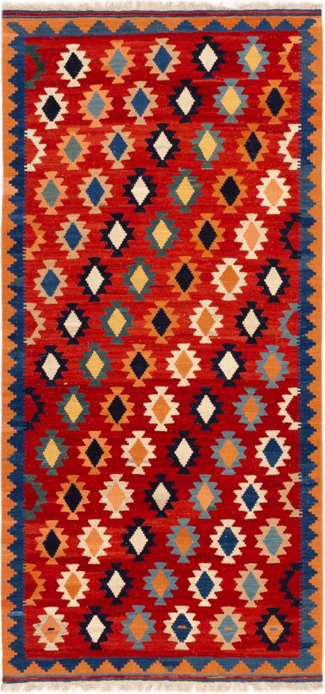 Tapis persan Kilim Fars Shiraz 251x121 251x121, Tapis persan Tissé à la main