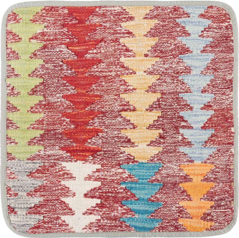 Afghanska mattan Kilim Afghan Kuddfodral 45x45 45x45, Persisk matta Knuten för hand