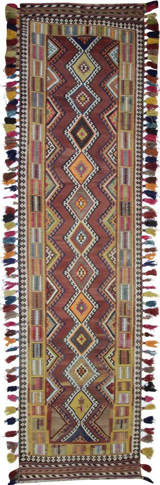 Persisk tæppe Kelim Fars 484x128 484x128, Persisk tæppe Håndvævet