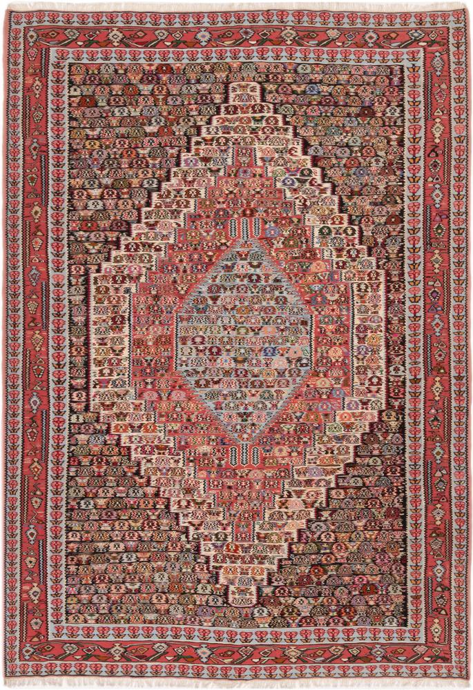 Tapete persa Kilim Senneh 289x209 289x209, Tapete persa Atado à mão
