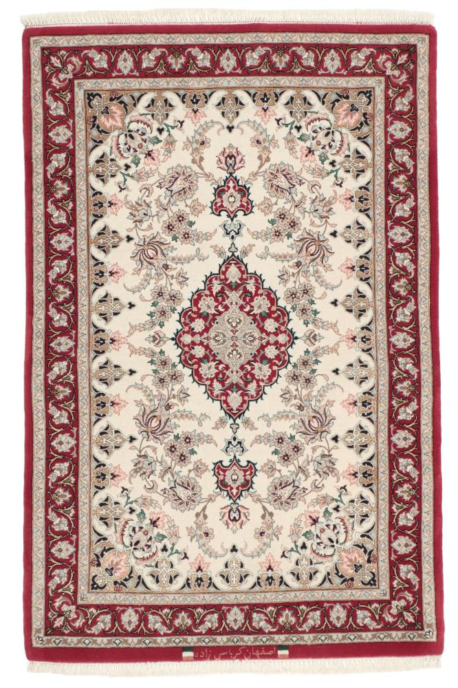 Dywan perski Isfahan Jedwabna Osnowa 129x86 129x86, Dywan perski Ręcznie tkane