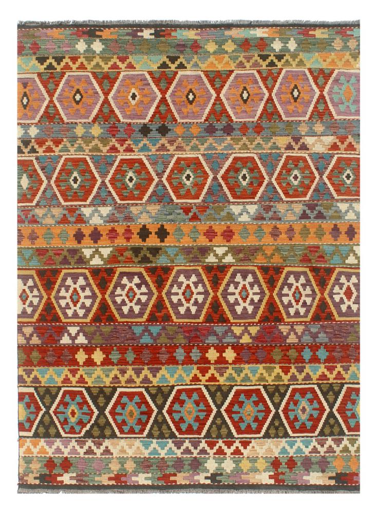 Afghan rug Kilim Afghan 7'11"x5'8" 7'11"x5'8", Persian Rug Woven by hand