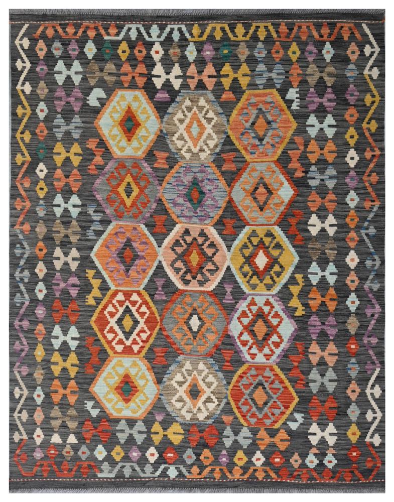Afghan rug Kilim Afghan 6'6"x5'1" 6'6"x5'1", Persian Rug Woven by hand