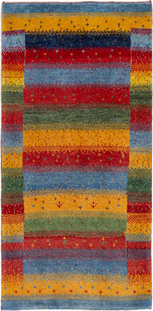 Persian Rug Persian Gabbeh Nomad 125x62 125x62, Persian Rug Knotted by hand