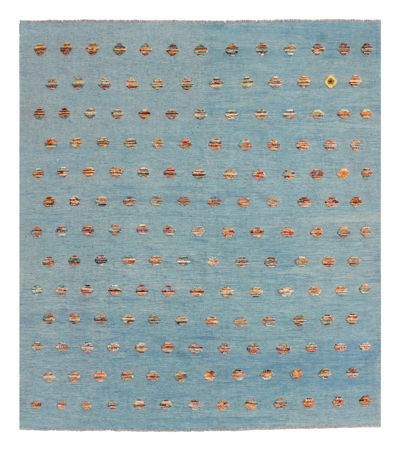 Afghanska mattan Kilim Afghan Nimbaft Edition 287x247 287x247, Persisk matta handvävd 