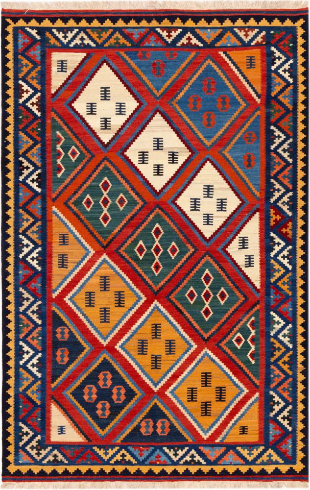 Perzisch tapijt Kilim Fars Shiraz 244x159 244x159, Perzisch tapijt Handgeweven