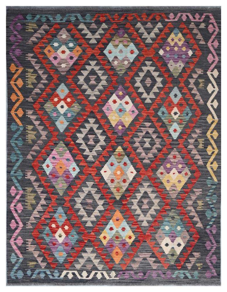 Afghan rug Kilim Afghan 196x154 196x154, Persian Rug Woven by hand