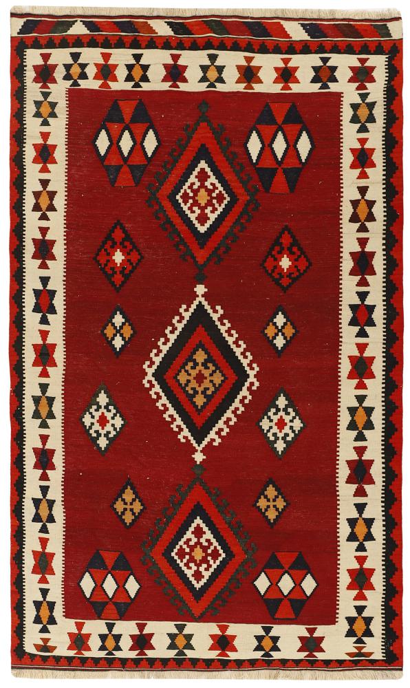 Tapis persan Kilim Fars 246x146 246x146, Tapis persan Tissé à la main