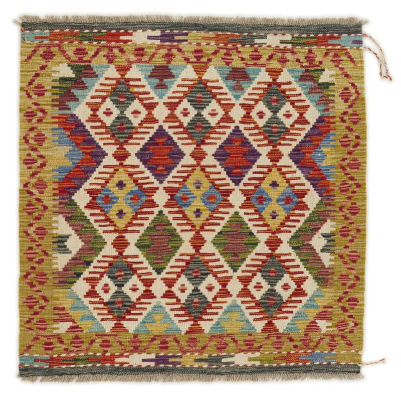 Covor afgan Chilim Afghan 106x99 106x99, Covor persan Lucrate de mână