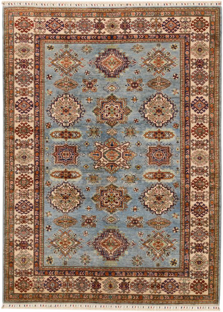 Tapis afghan Super Kazak 242x178 242x178, Tapis persan Noué à la main