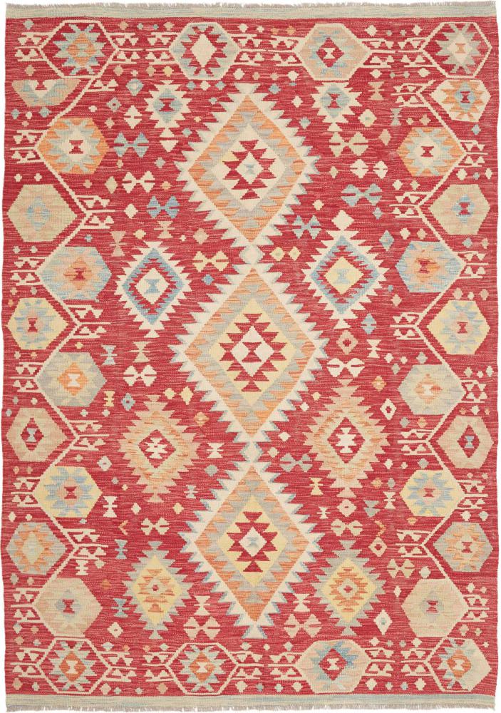 Tapis afghan Kilim Afghan 247x177 247x177, Tapis persan Tissé à la main