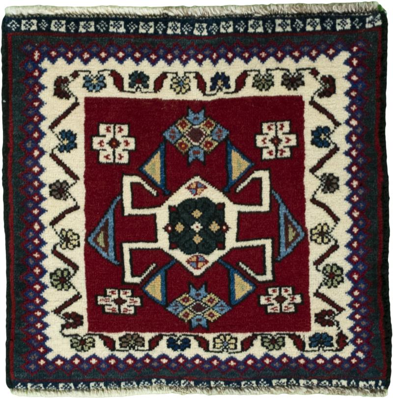 Persian Rug Shiraz 52x54 52x54, Persian Rug Knotted by hand