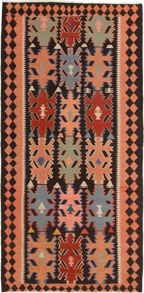 Tapete persa Kilim Fars Azerbaijan Antigo 304x149 304x149, Tapete persa Tecido à mão