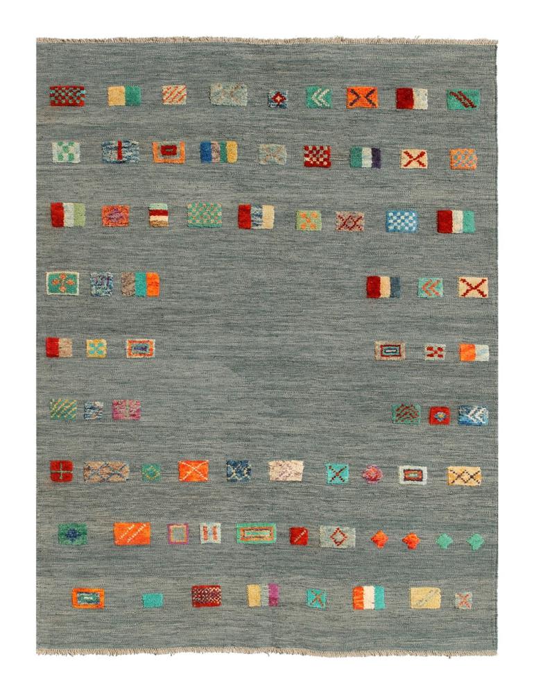 Alfombra afgana Kilim Afghan Nimbaft Edition 195x148 195x148, Alfombra persa Tejido a mano