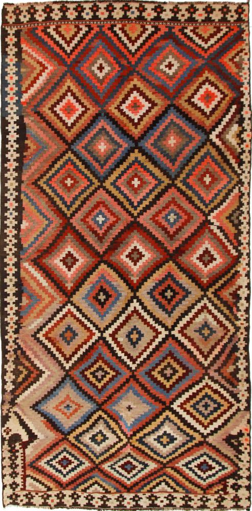 Tapete persa Kilim Fars Azerbaijan Antigo 361x173 361x173, Tapete persa Tecido à mão