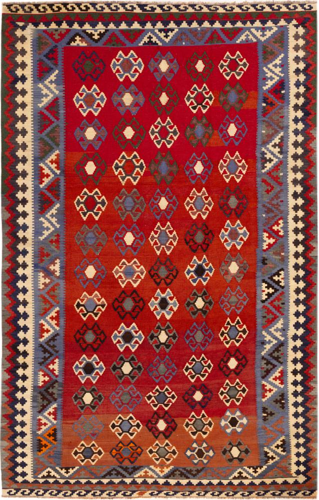 Tapis persan Kilim Fars Shiraz 281x182 281x182, Tapis persan Tissé à la main