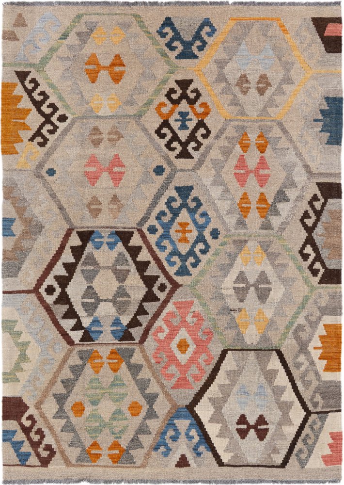 Afghansk teppe Kelim Afghan 182x131 182x131, Persisk teppe Håndvevd
