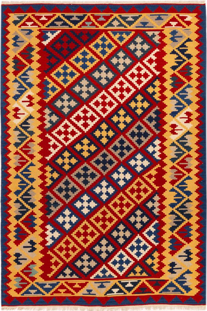 Persian Rug Kilim Fars Shiraz 261x177 261x177, Persian Rug Woven by hand