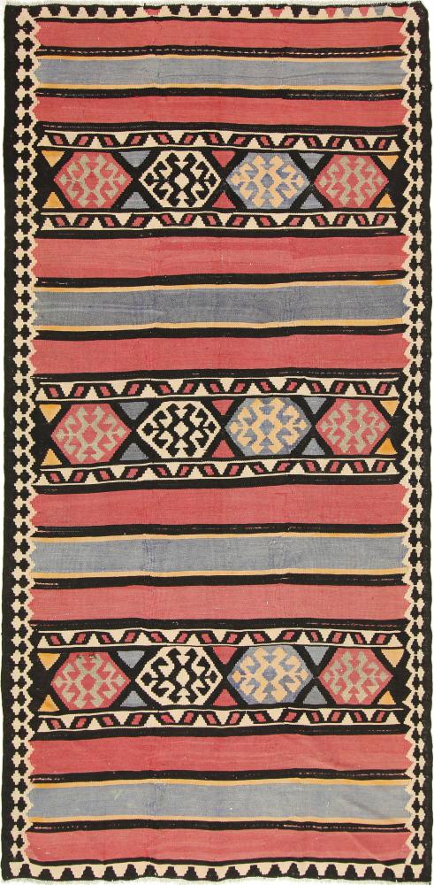 Tapete persa Kilim Fars Azerbaijan Antigo 296x142 296x142, Tapete persa Tecido à mão