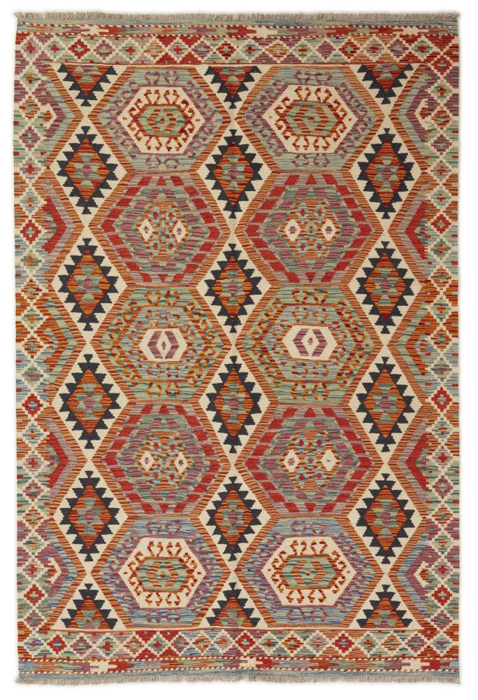 Afghan rug Kilim Afghan 196x134 196x134, Persian Rug Woven by hand