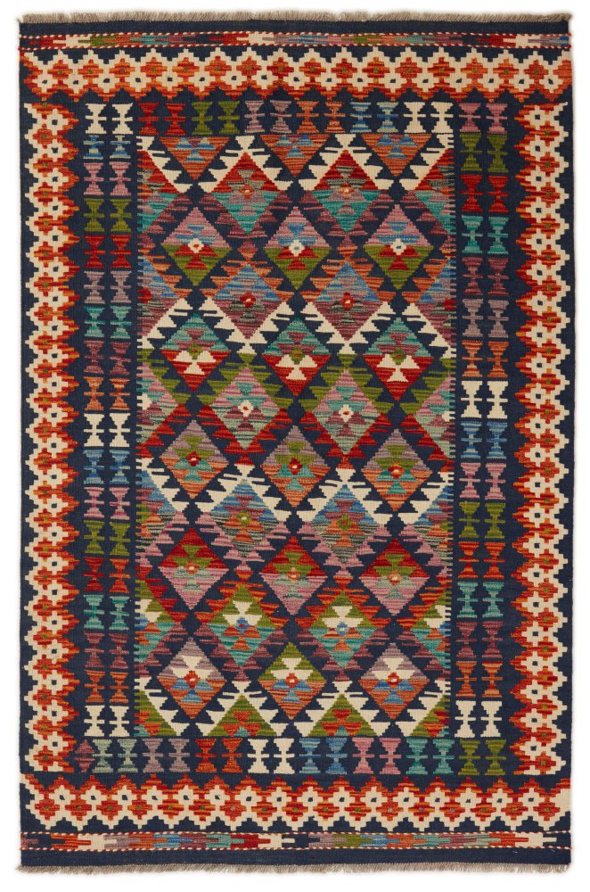 Afgán szőnyeg Kilim Afgán 196x127 196x127, Perzsa szőnyeg Kézzel szőtt