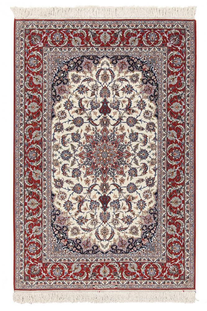 Persisk matta Isfahan Silkesvarp 228x156 228x156, Persisk matta Knuten för hand