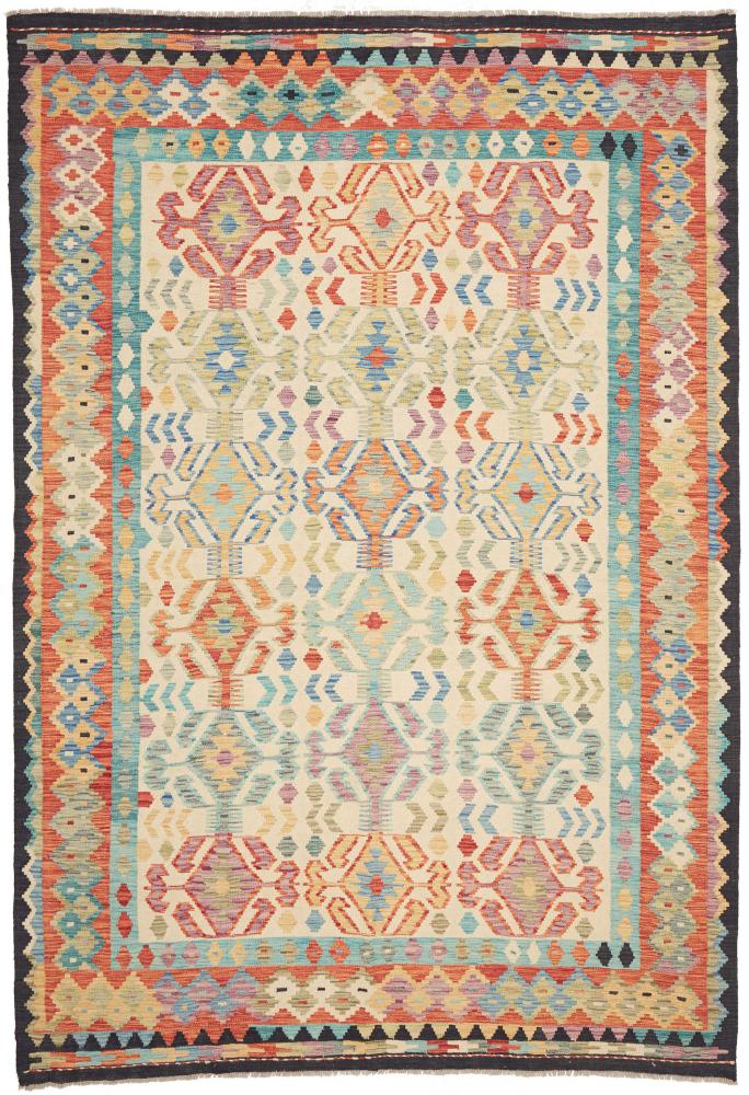Afghanischer Teppich Kelim Afghan 9'8"x6'8" 9'8"x6'8", Perserteppich Handgewebt